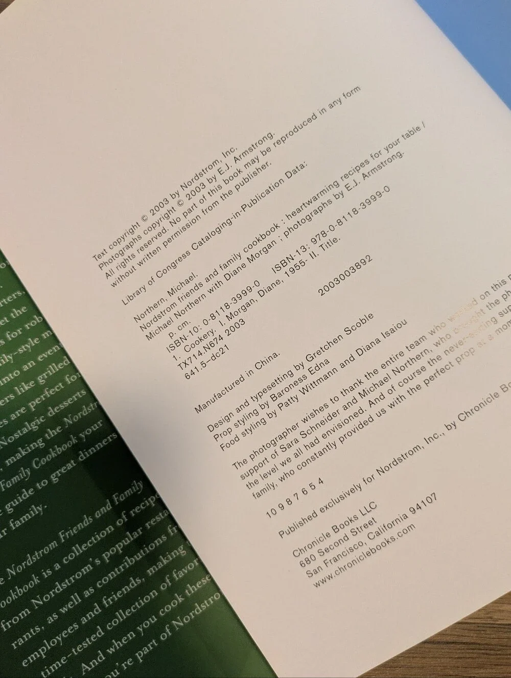 Nordstrom Friends and Family Cookbook